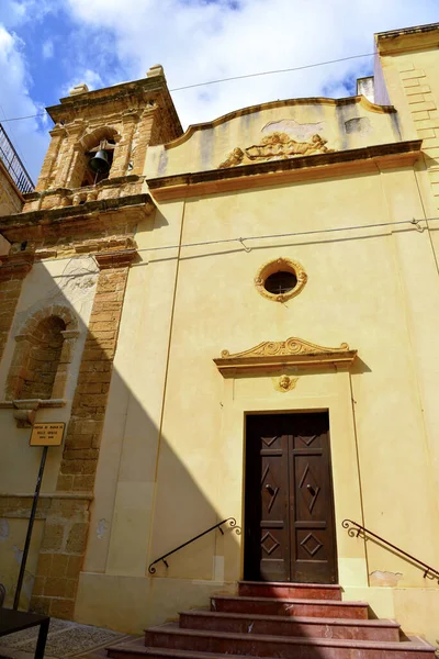 Mária Templom Delle Grazie Kastélyok Del Golfo Szicíliai Olaszország — Stock Fotó