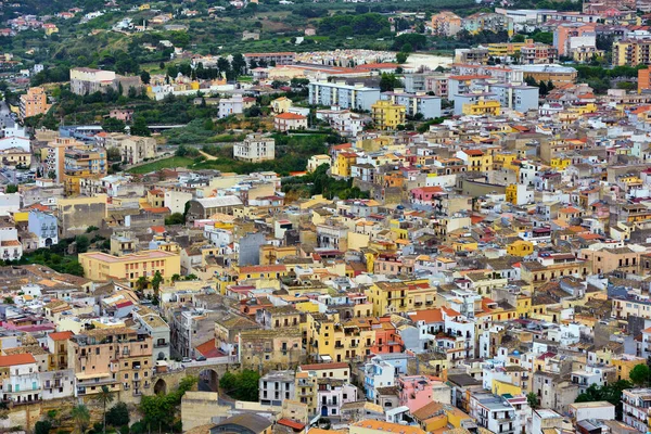 Панорама Кастелламаре Дель Гольфо Сицилия Италия — стоковое фото