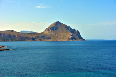 manzara monte cofano san Vito lo capo Sicilya İtalya