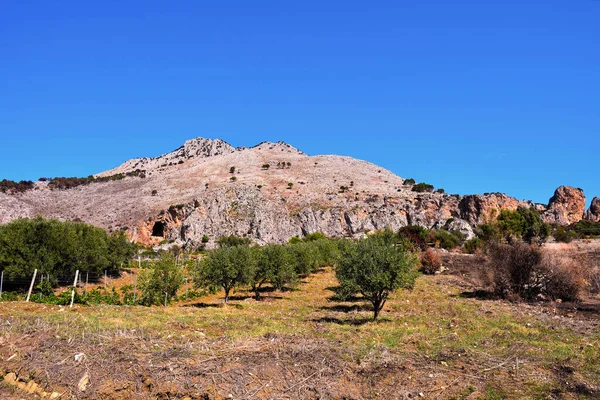 Montañas Cerca Castellammare Golfo Sicilia Italia — Foto de Stock