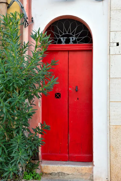 Живописная Дверь Центре Сан Вито Капо Сицилия Италия — стоковое фото