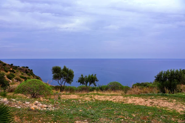 Coastal Panorama Zingaro Reserve Sicily Italy — Stock Photo, Image