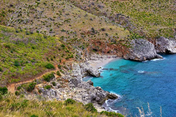 Cala Capreria Zingaro Reserve Σικελία Ιταλία — Φωτογραφία Αρχείου