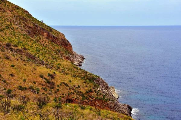 Прибрежная Панорама Заповеднике Зингаро Сицилия — стоковое фото