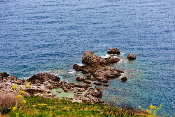 Coastal Panorama Zingaro Natural Reserve Sicily Italy — Stock Photo, Image