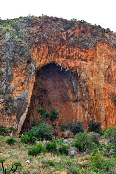 Caves Zingaro Nature Reserve Province Trapani Sicily Italy — Stock Photo, Image