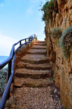 Zingaro 'nun kıyı şeridi doğal rezervi Sicilya' da.