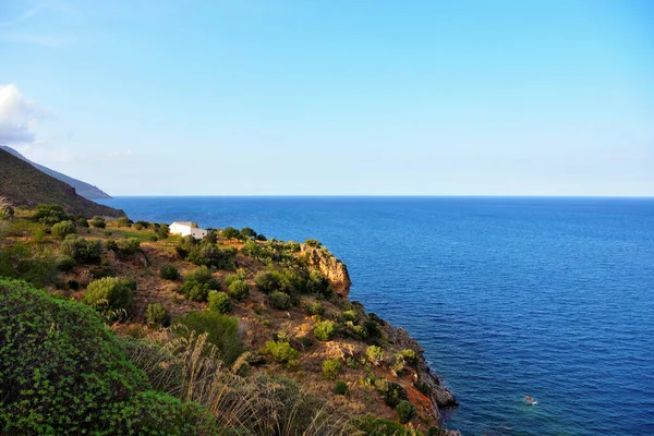 Прибрежная Панорама Природного Заповедника Зингаро Сицилия — стоковое фото