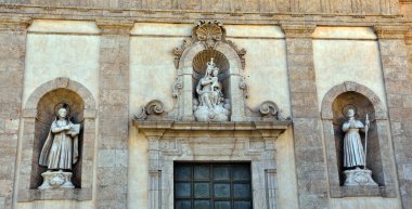 Trapani bölgesinin ges alcamo kilisesi Sicilya