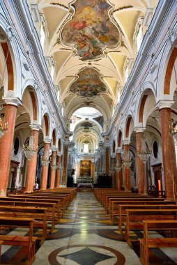 Santa Maria Assunta Bazilikası, ana kilise olarak da bilinir, inşaatın başlamasıyla 1332 23 Eylül 2021 Alcamo İtalya