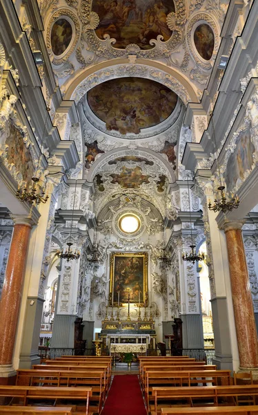 Interior Igreja Dos Santos Paulo Bartolomeu Paolo Bartolomeu Estilo Barroco — Fotografia de Stock