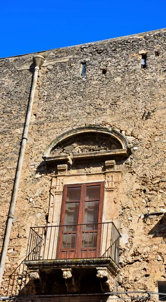 Ιστορικά Κτίρια Στο Alcamo Σικελία Ιταλία — Φωτογραφία Αρχείου
