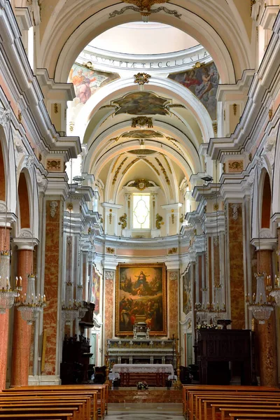 Interior Basilika Santa Maria Assunta Juga Dikenal Sebagai Gereja Induk — Stok Foto