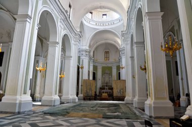 San Nicola Kilisesi 'nin İçi Şu anki görünümü 1749 25 Sep 2021 Trapani İtalya