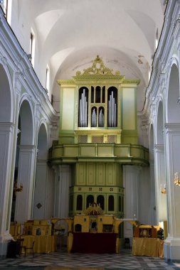 San Nicola Kilisesi 'nin İçi Şu anki görünümü 1749 25 Sep 2021 Trapani İtalya