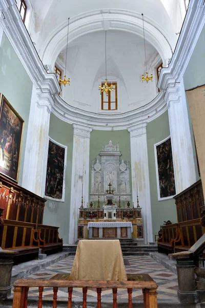 Interior Iglesia San Nicola Aspecto Actual Remonta 1749 Sep 2021 —  Fotos de Stock