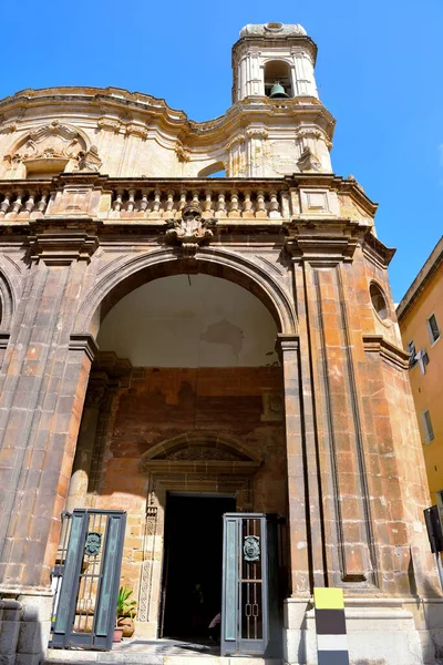 Cathedral San Lorenzo Trapani Sicily Italy — Stock Photo, Image