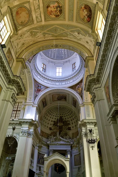 Interior San Lorenzo Cathedral Baroque Style Sep 2021 Trapani Italy — Photo