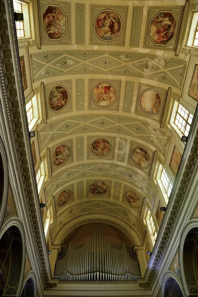 Interior San Lorenzo Cathedral Baroque Style Sep 2021 Trapani Italy — Foto Stock