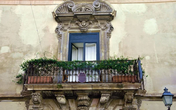 Berardo Ferro Palace Late Baroque Style Trapani Sicily Italy — стокове фото