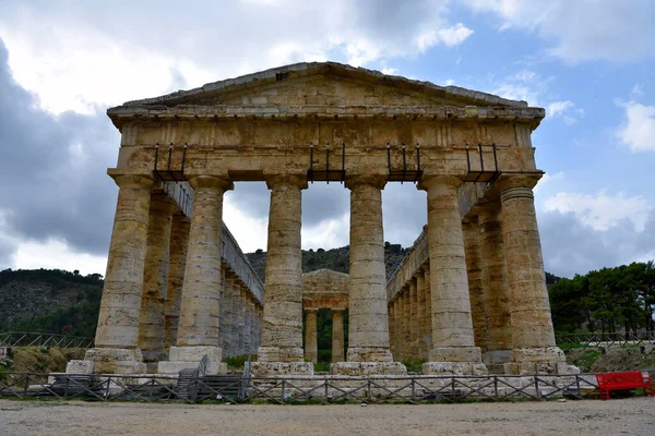 Antico Tempio Greco Segesta Trapani Sicilia Italia — Foto Stock