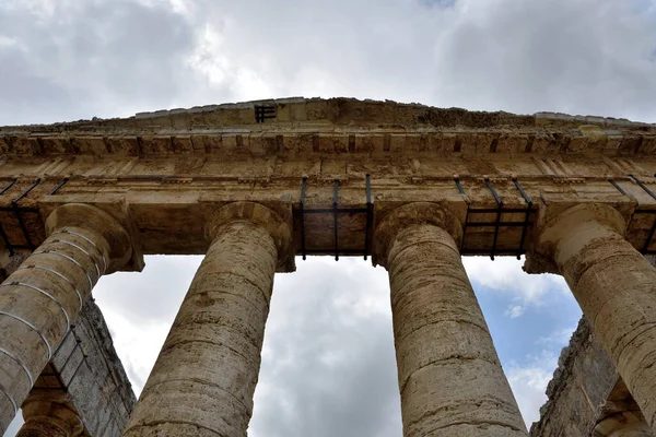 Alter Griechischer Tempel Segesta Trapani Sizilien Italien — Stockfoto