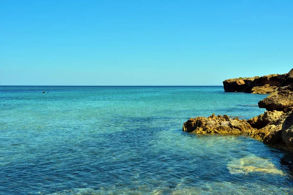 Plaża Cala Mosche Jednej Najpiękniejszych Plaż Sycylii Rezerwacie Przyrody Vendicari — Zdjęcie stockowe