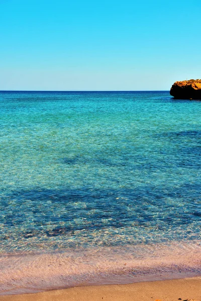 Пляж Cala Mosche Одному Найкрасивіших Пляжів Сицилії Природному Заповіднику Вендікарі — стокове фото