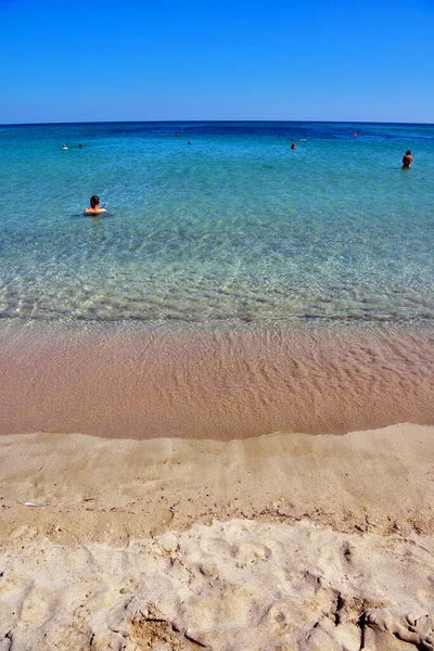 Beach Cala Mosche One Most Beautiful Beaches Sicily Vendicari Natural — Stock Photo, Image