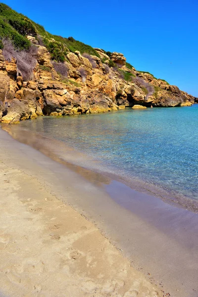 Plaża Cala Mosche Jednej Najpiękniejszych Plaż Sycylii Rezerwacie Przyrody Vendicari — Zdjęcie stockowe