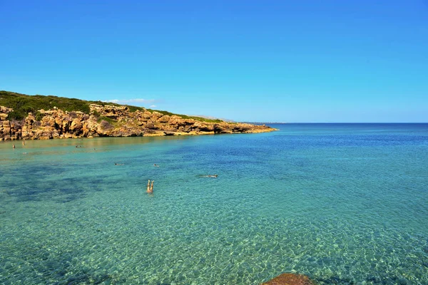 Plaża Cala Mosche Jednej Najpiękniejszych Plaż Sycylii Rezerwacie Przyrody Vendicari — Zdjęcie stockowe