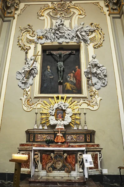 Interior San Giovanni Battista Cathedral Built 1694 Late Baroque Style — Φωτογραφία Αρχείου