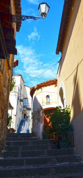 Vislumbre Centro Histórico Agropoli Itália — Fotografia de Stock