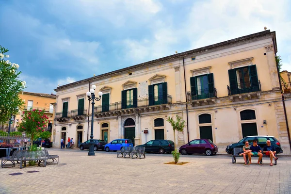 Scimone Palace Sec Xix September 2018 Scicli Italië — Stockfoto
