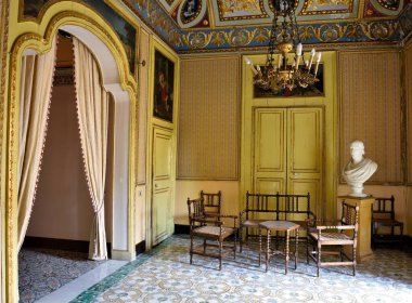 Spadaro Sarayı 19. / 20. yüzyıl özgürlük tarzında 20 Eylül 2018 Scicli İtalya