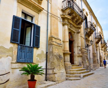 Spadaro Sarayı, Barok tarzında 17 / 18 'inci yüzyıl, Sicilya, İtalya.