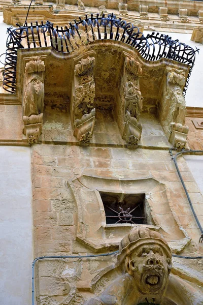 Beneventano Palace Scicli Sicily Italy — Stock Photo, Image