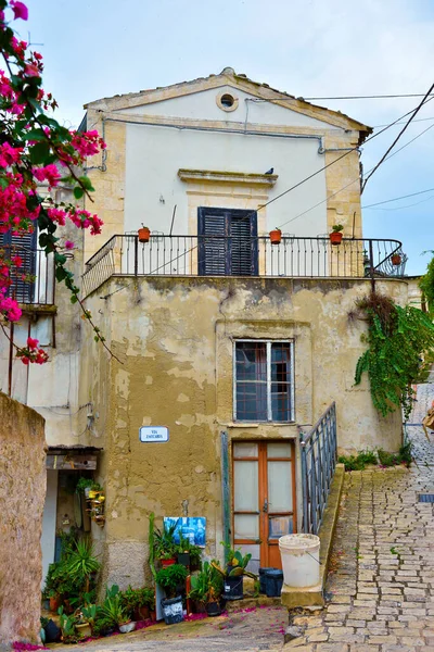 Blick Auf Das Historische Zentrum Von Scicli Sizilien Italien — Stockfoto