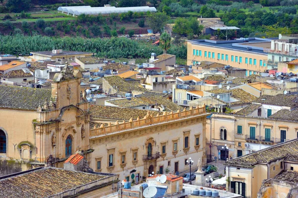 Karmijnkerk Het Klooster Van Carmelitani Scicli Sicilië Italië — Stockfoto