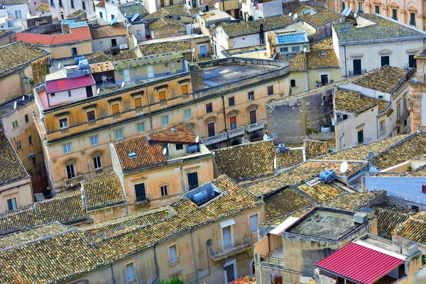 Panorama Del Casco Antiguo Scicli Sicilia Italia — Foto de Stock