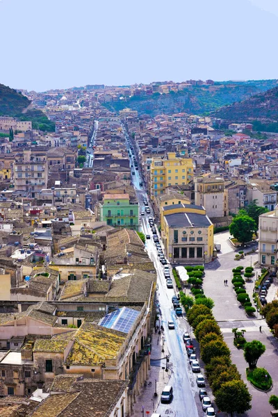 Panorama Van Scicli Sicily Italië — Stockfoto