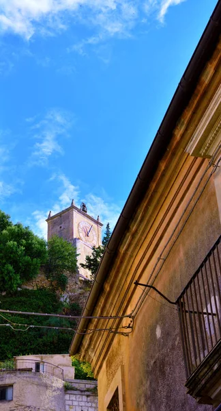 San Matteo Katedrális Óratorony Scicli Szicíliai Olasz — Stock Fotó