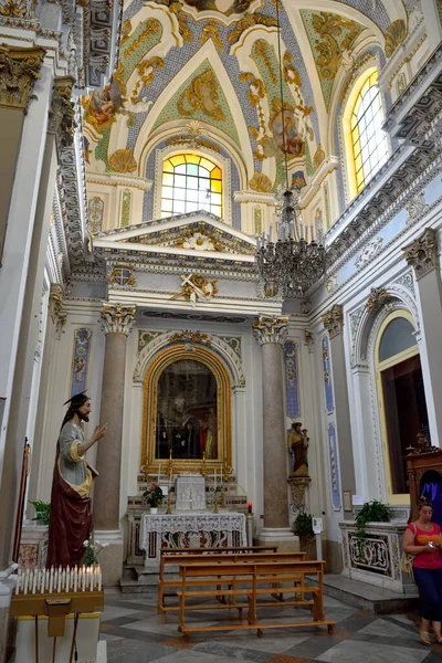 Interior Iglesia San Bartolomé Apóstol Estilo Barroco Neoclásico Septiembre 2018 —  Fotos de Stock
