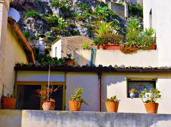 Vislumbre Del Centro Histórico Scicli Sicilia Italia —  Fotos de Stock