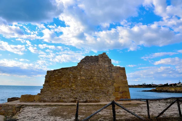 Torre Mezzo Pobořená Věž Ragusa Sicily Italy — Stock fotografie