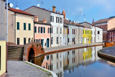 İtalyan Comacchio kasabası 