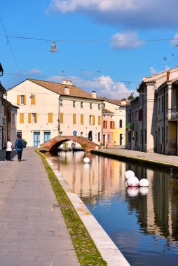 İtalyan Comacchio kasabası 