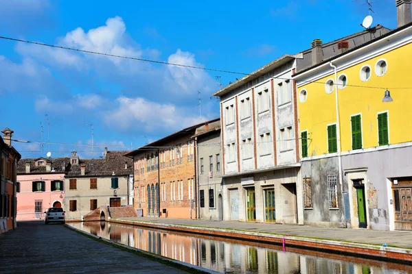 Talyan Comacchio Kasabası Küçük Venedik Olarak Bilinir Emilia Romagna Bölgesi — Stok fotoğraf