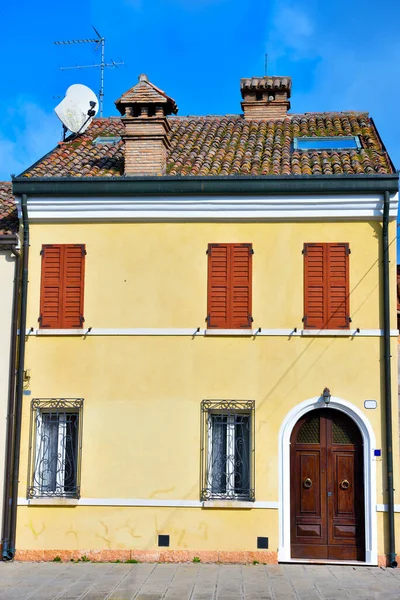 Kleine Italienische Stadt Comacchio Auch Bekannt Als Klein Venedig Region — Stockfoto