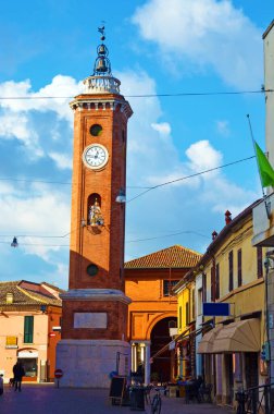Saat kulesi Comacchio ferrara İtalya